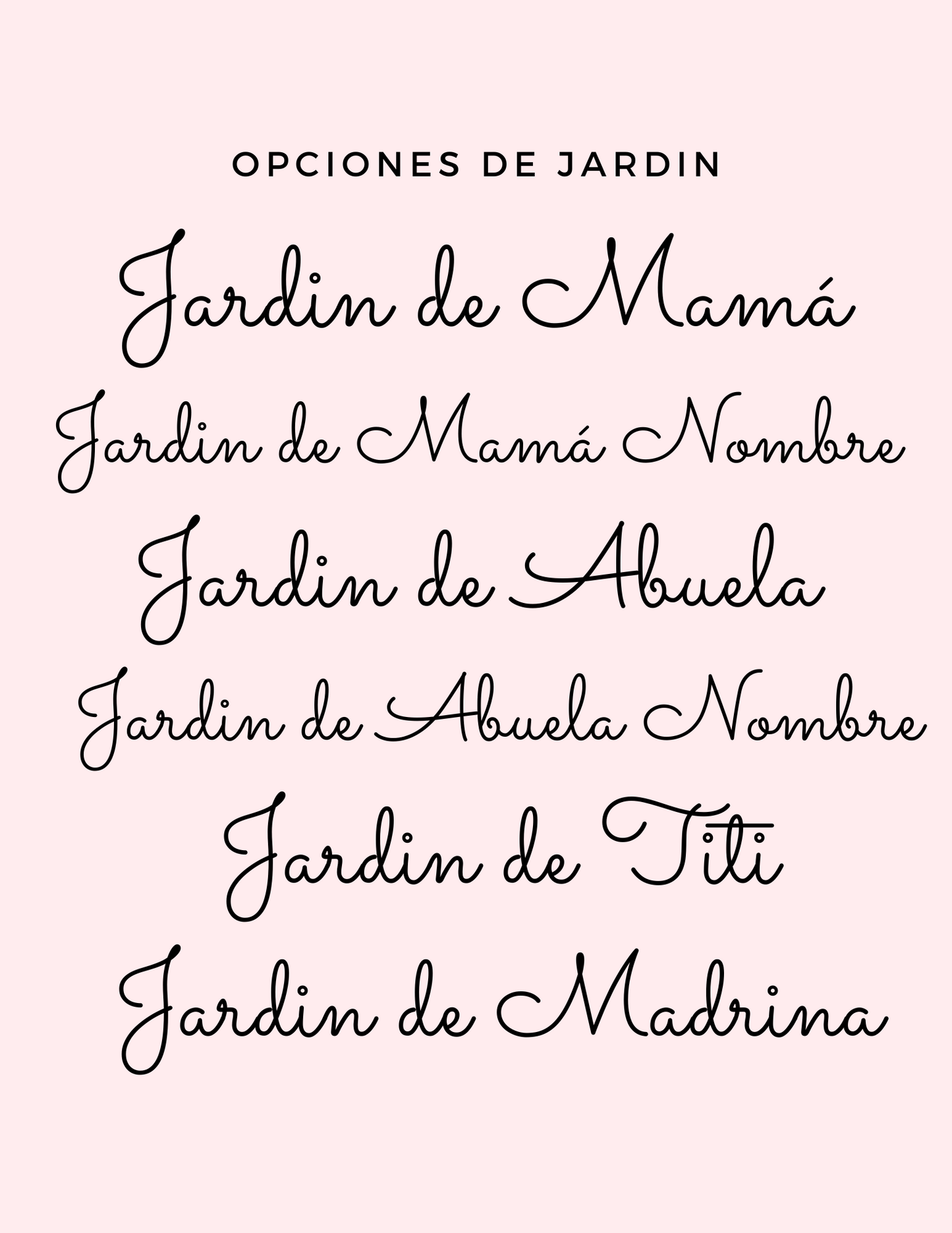 Personalizado Jardin de Mamá Board