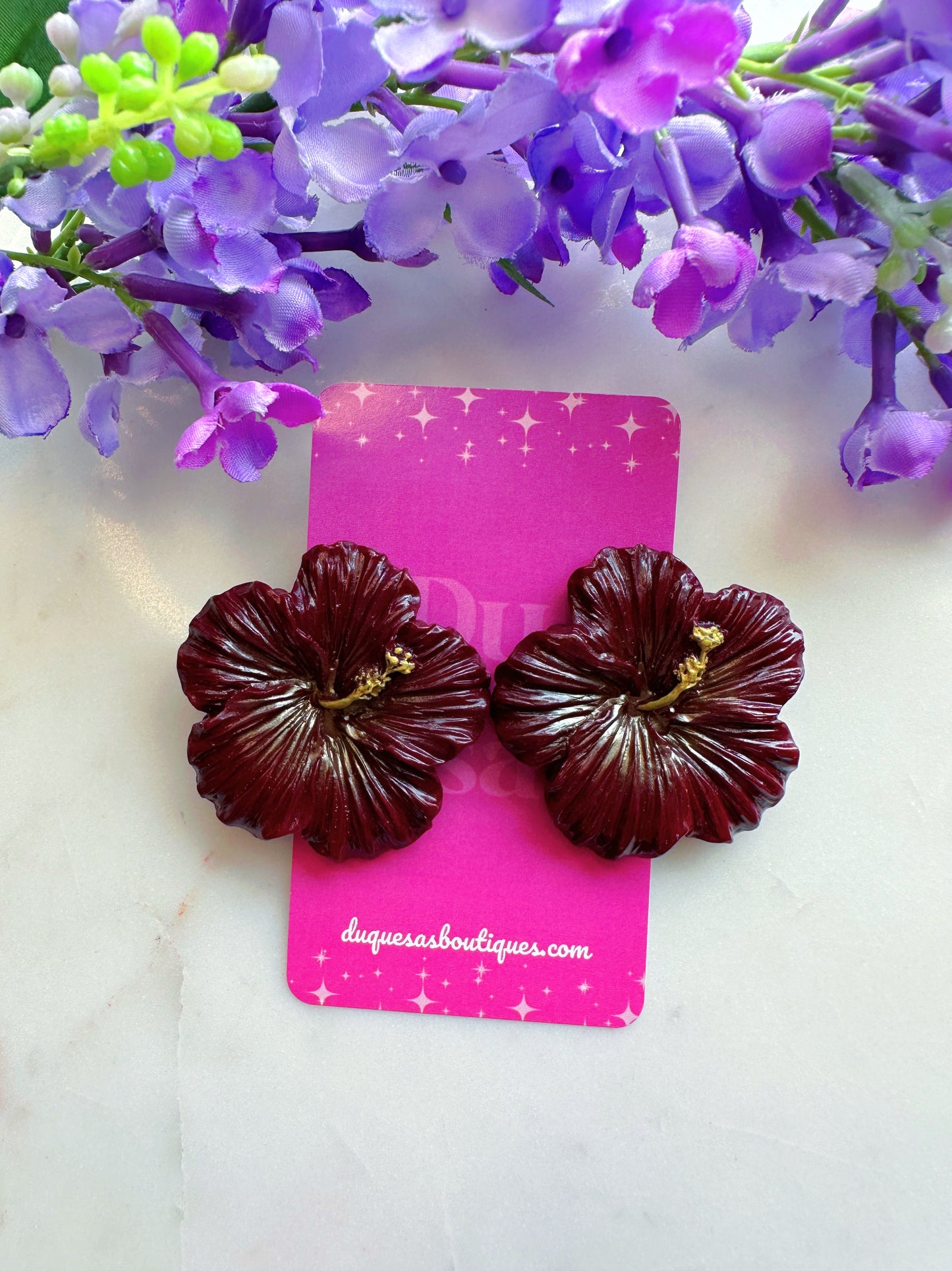 PRE ORDER Maga Brava Stud Earrings (color vino)
