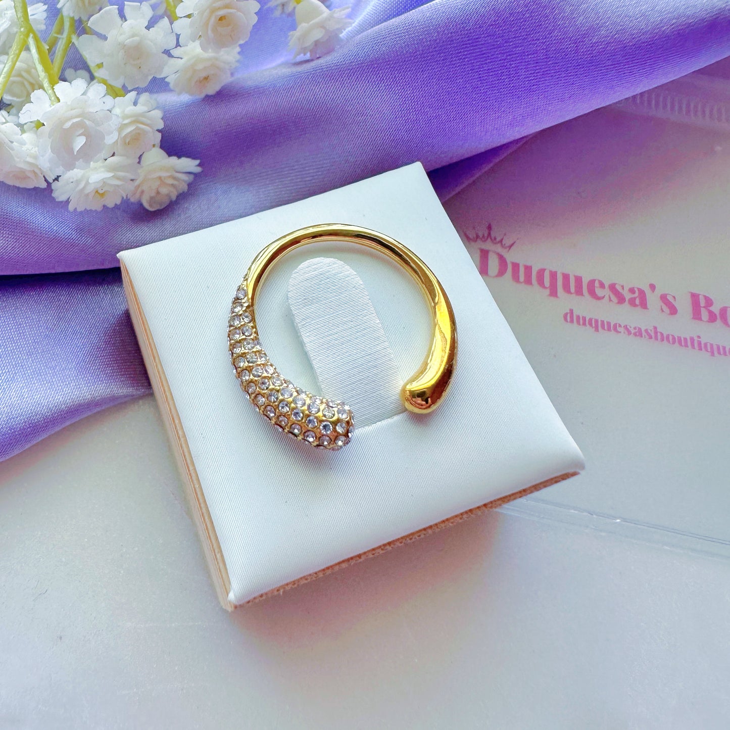 Shimmering Elegance Adjustable Ring