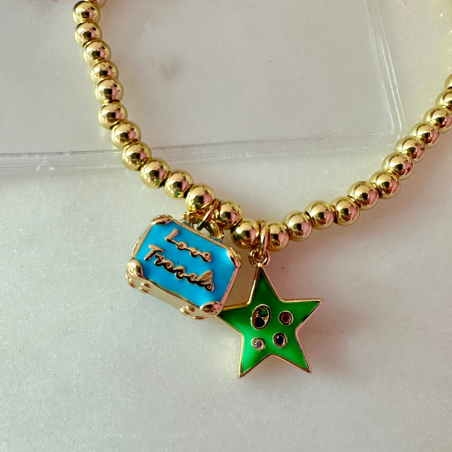 Luggage In Style Blue Bracelet