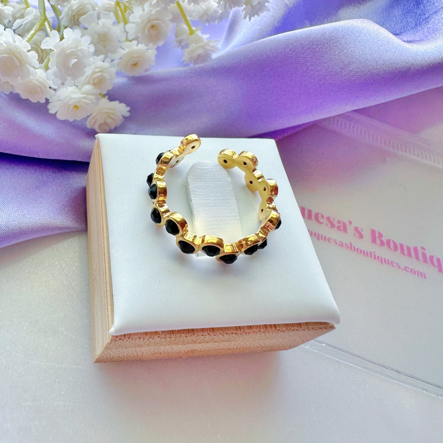 Black Diamond Sky Adjustable Ring