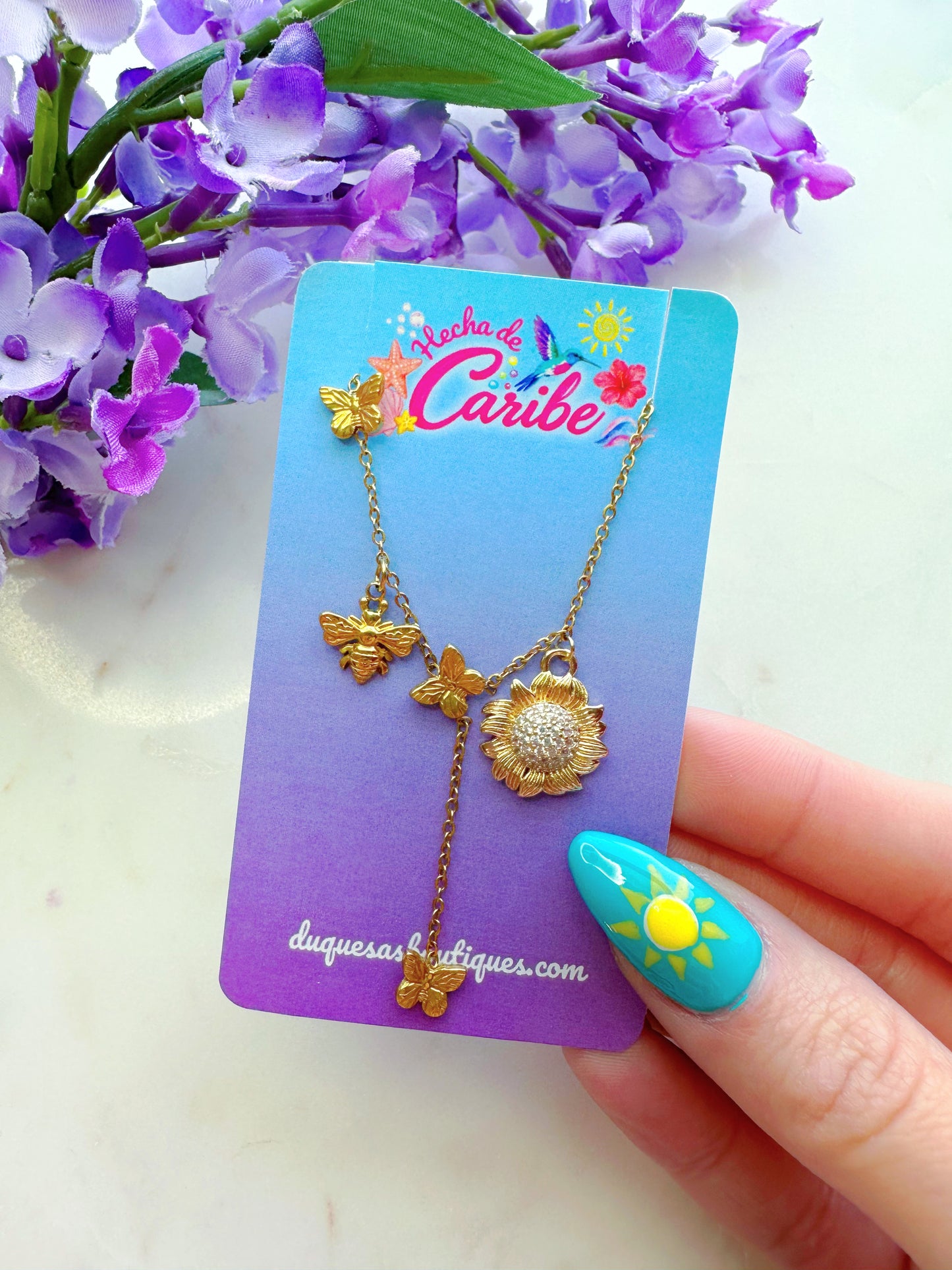 Resiliente Como Girasol Stainless Steel Necklace