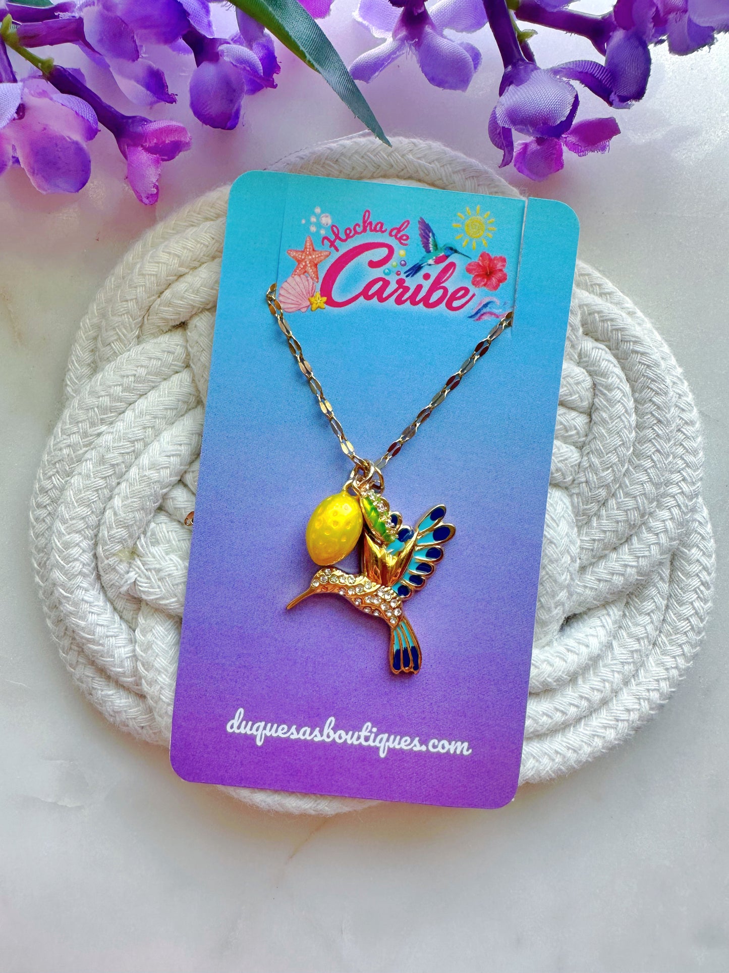 Zumbadorcito Caribeño Stainless Steel Necklace