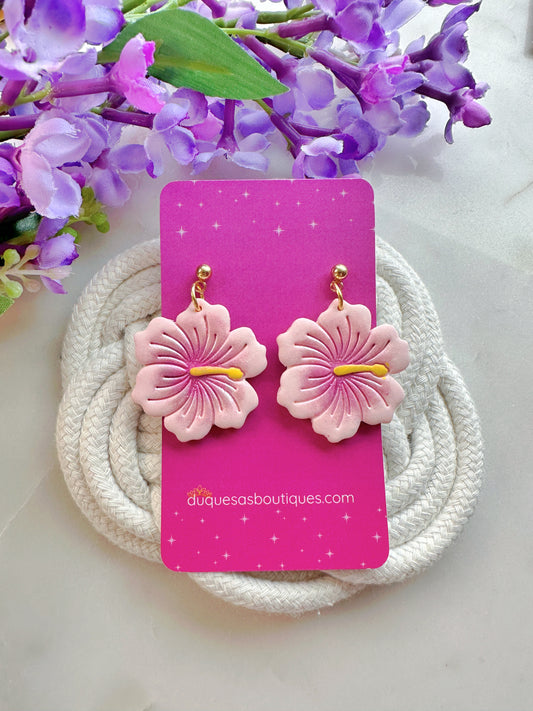 Belleza Que Florece Y Resiste Dangle Or Stud Earrings (Flor Maga Rosa )