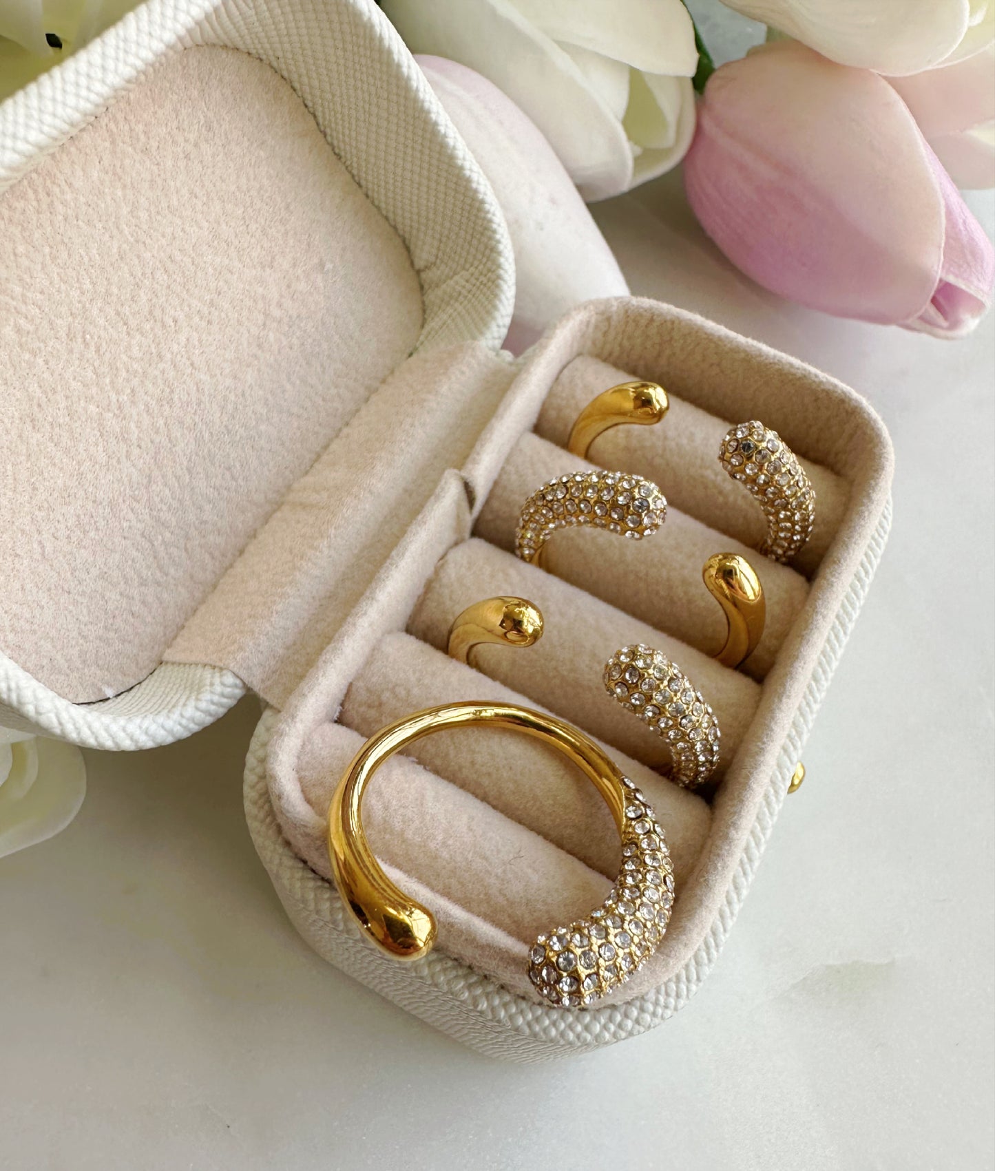 Shimmering Elegance Adjustable Ring