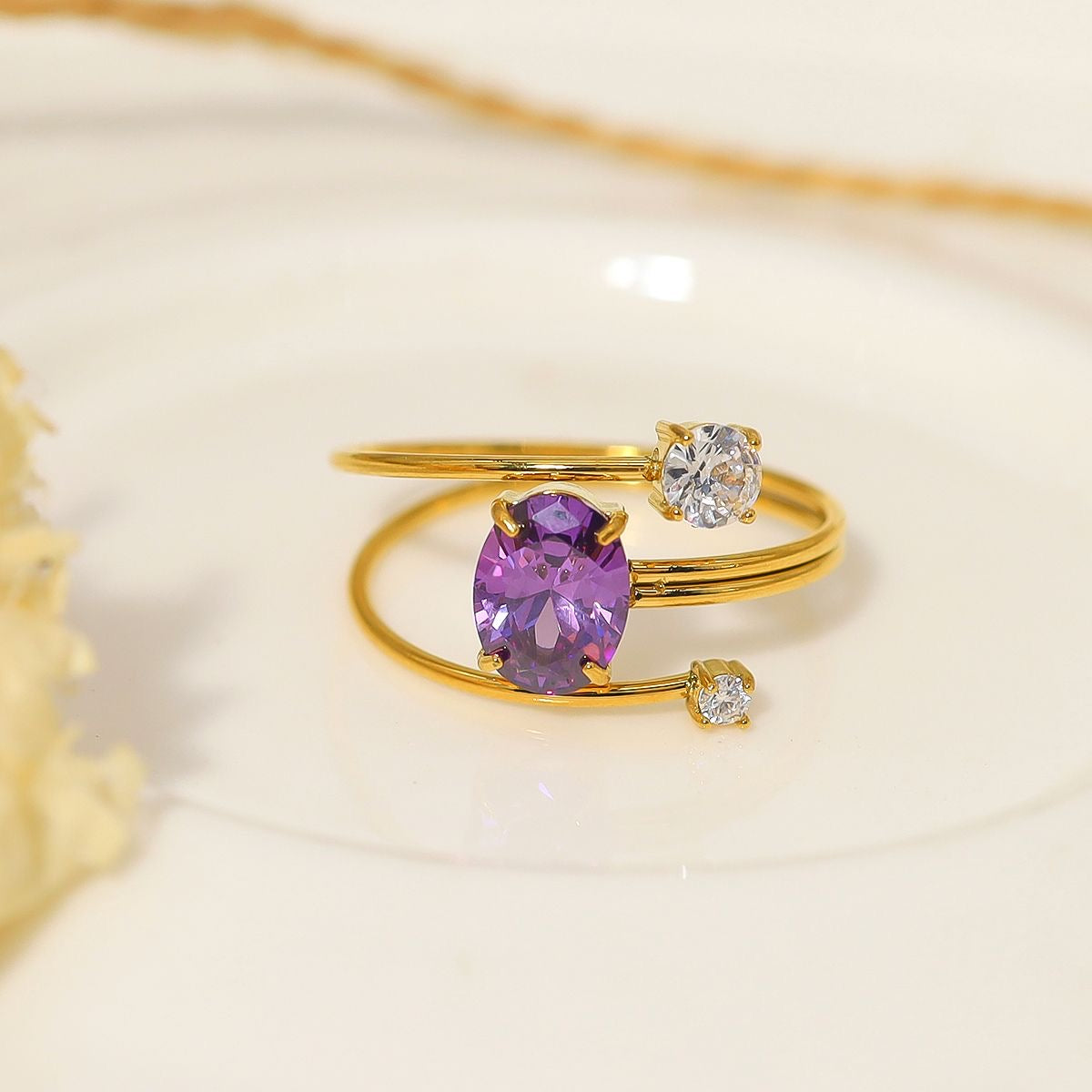 Purple Haze Adjustable Ring