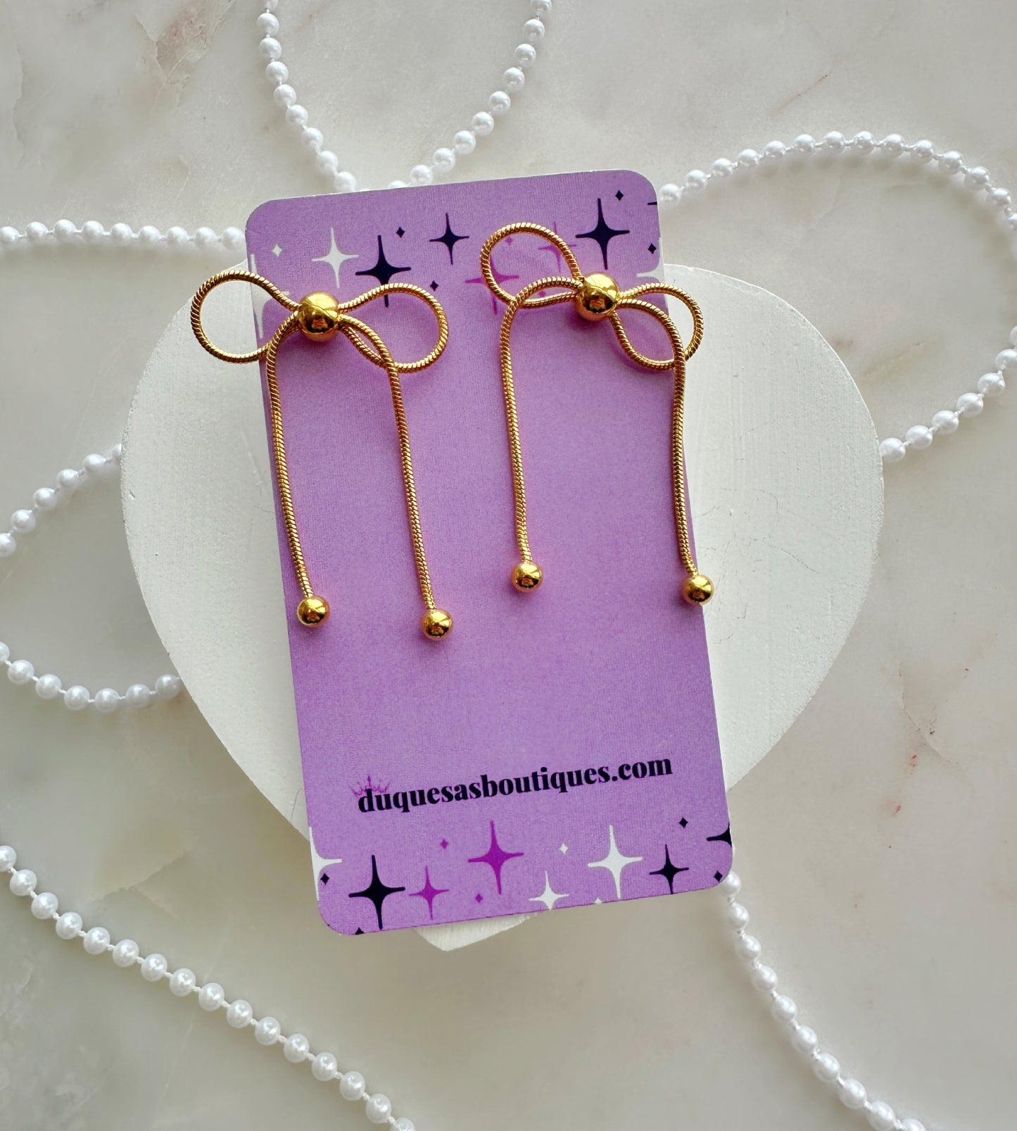 Bows Dangle Earrings