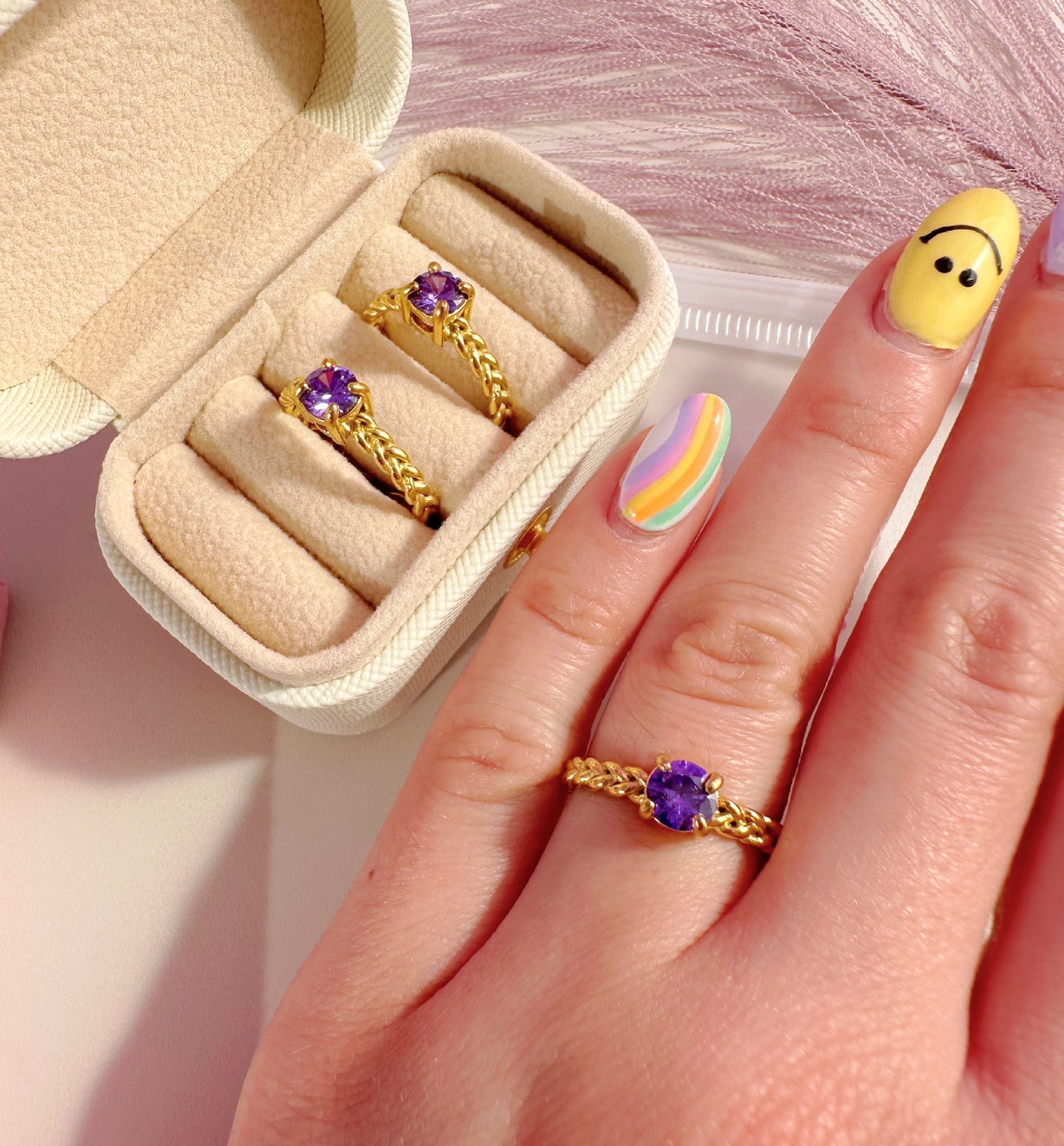 Purple Dream Adjustable Ring