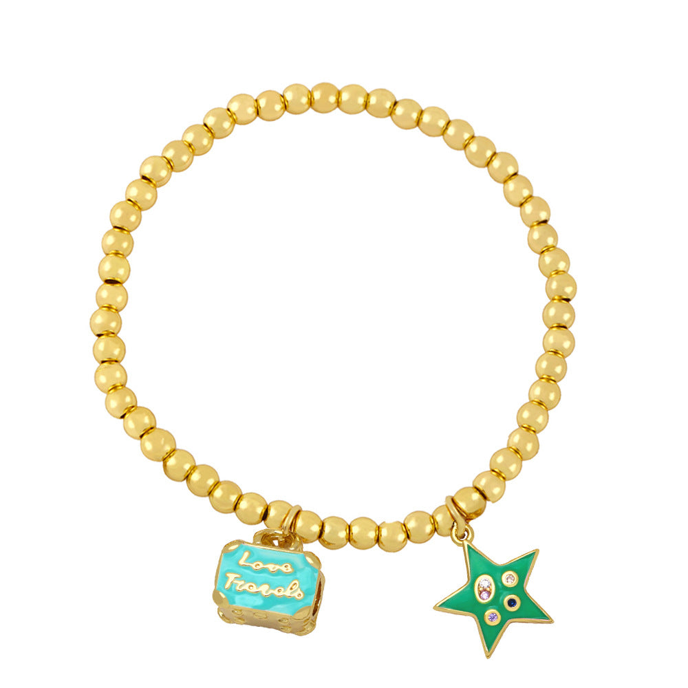 Luggage In Style Blue Bracelet