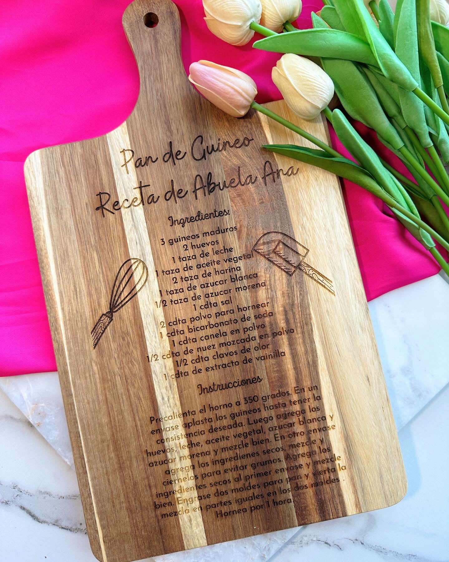 Personalizado "Receta de Mamá" Board