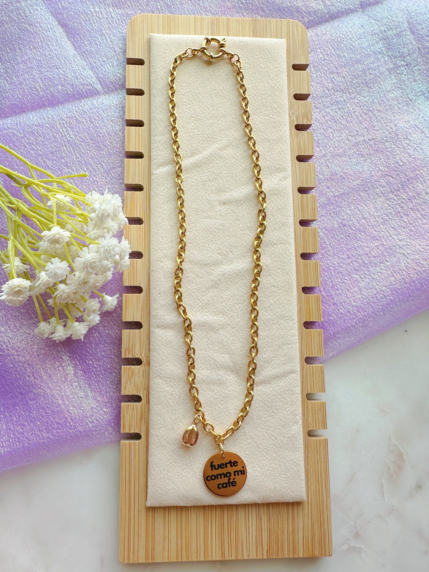 Fuerte Como Mi Café Chain Necklace