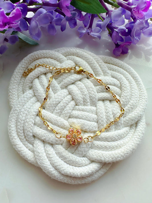 Flor De Maga Rosa Stainless Steel Bracelet