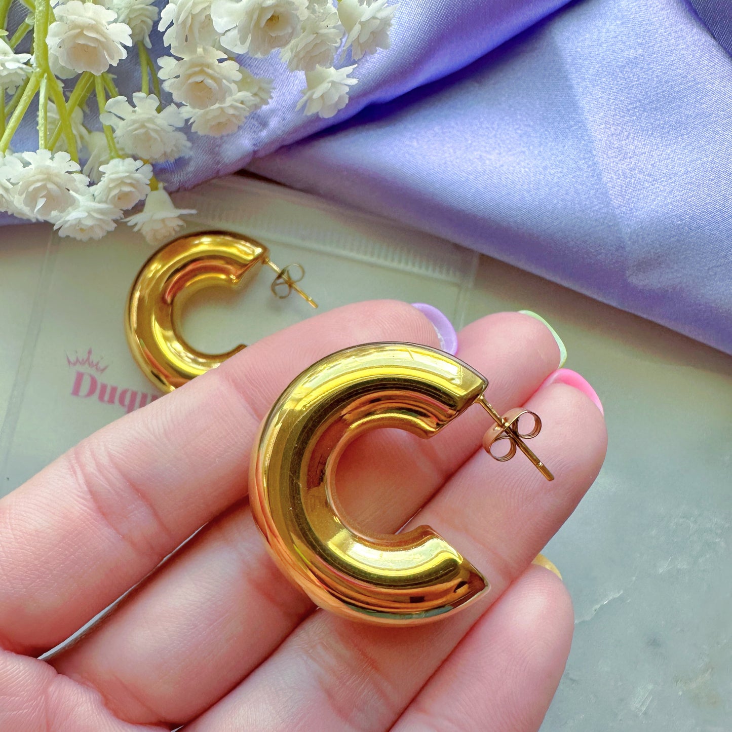 GLAM Chunky Hoop Earrings