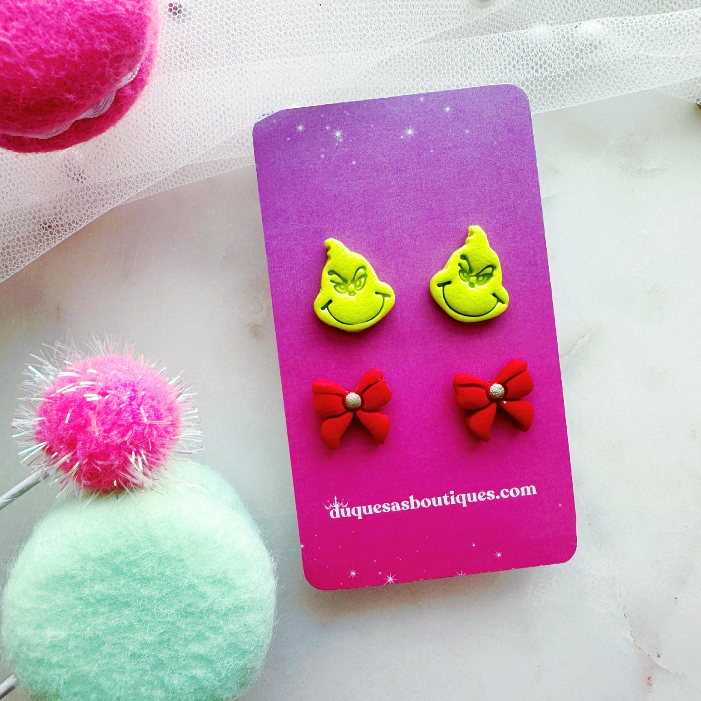 Grinchy Stud Pack Earrings