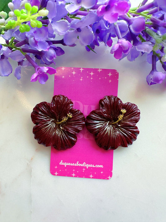 PRE ORDER Maga Brava Stud Earrings (color vino)