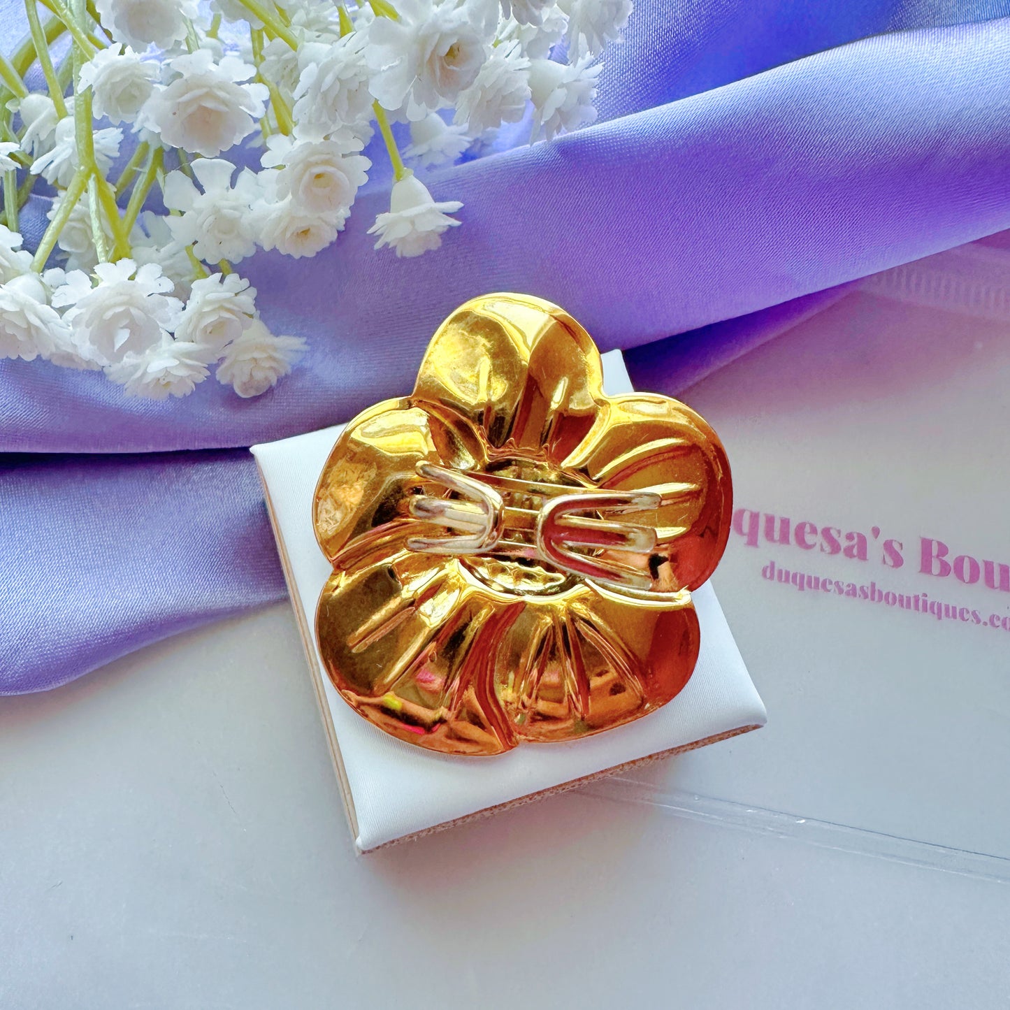 Sugar Plum Flower Adjustable Ring