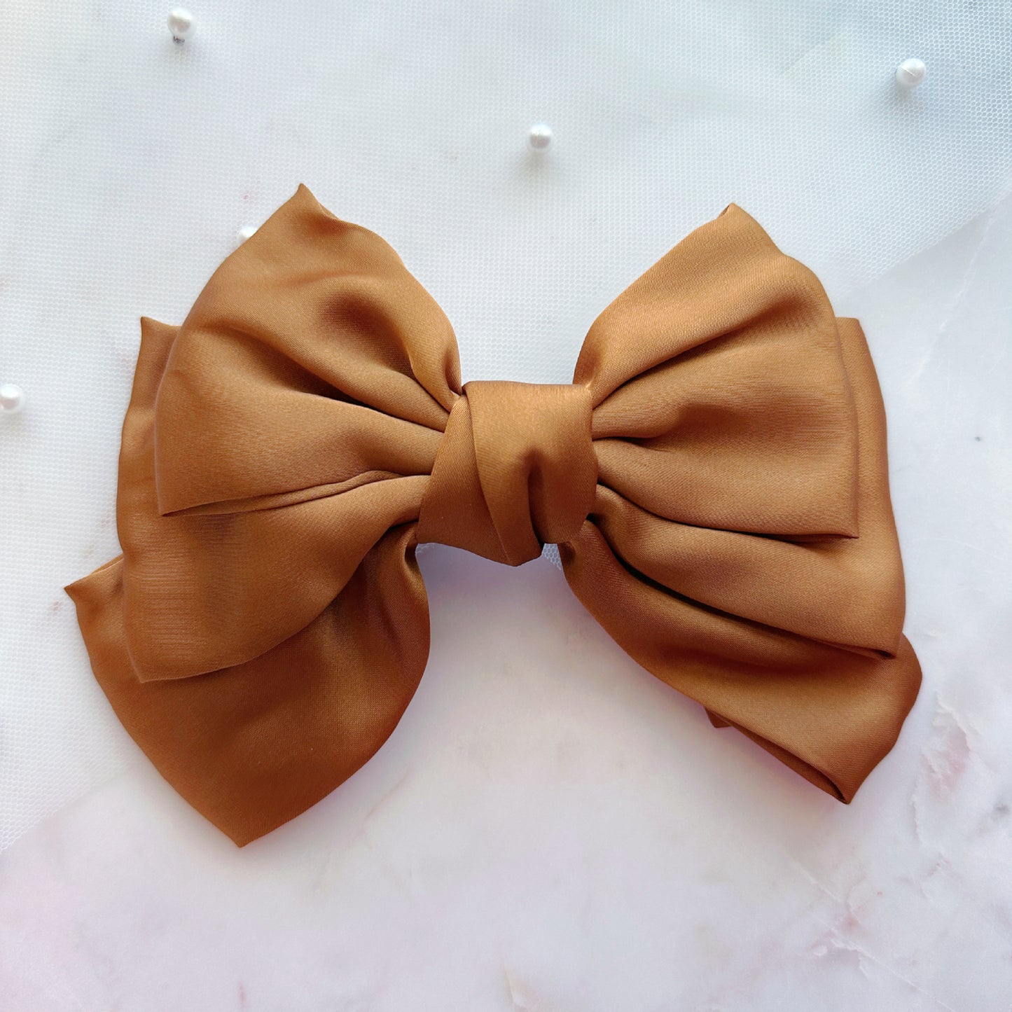 Latte Hair Bow