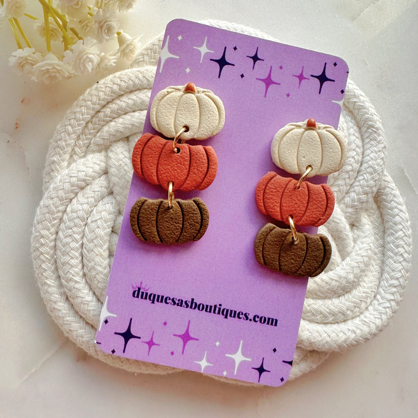 Fall Pumpkin's Dangle Earrings