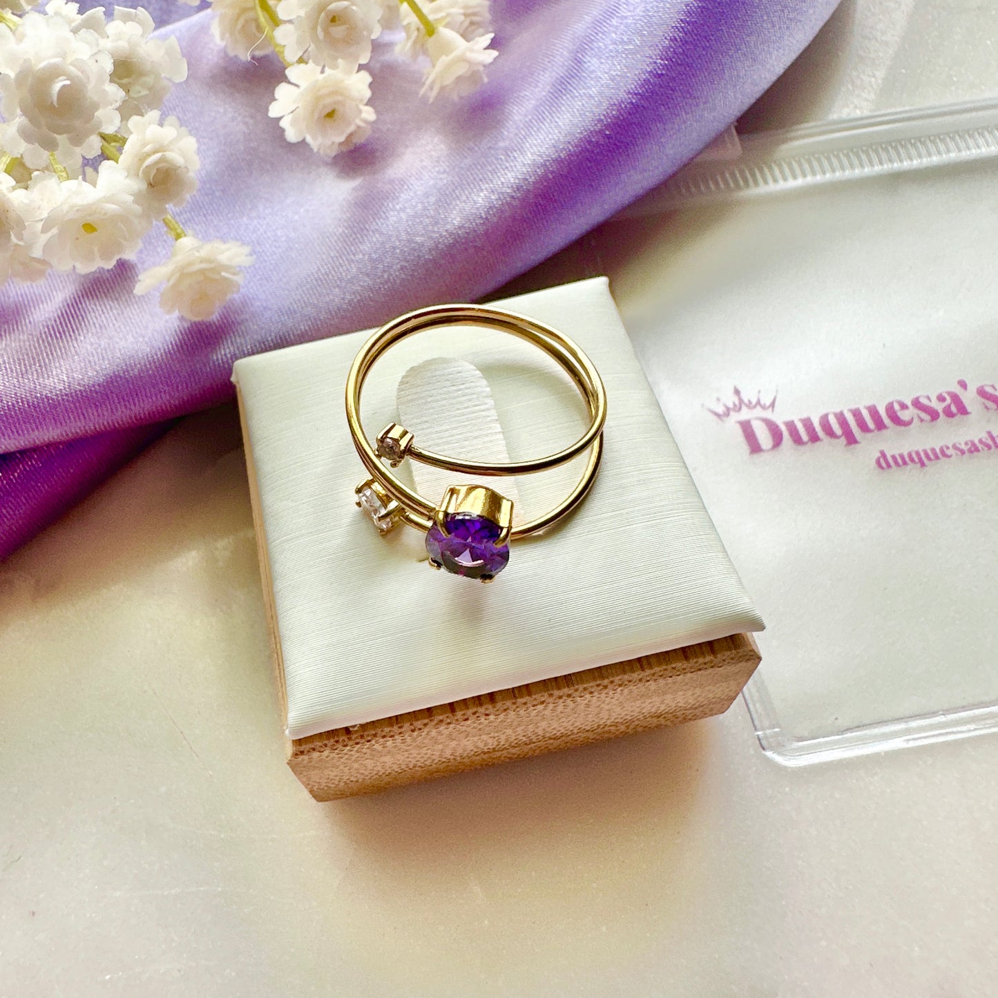 Purple Haze Adjustable Ring