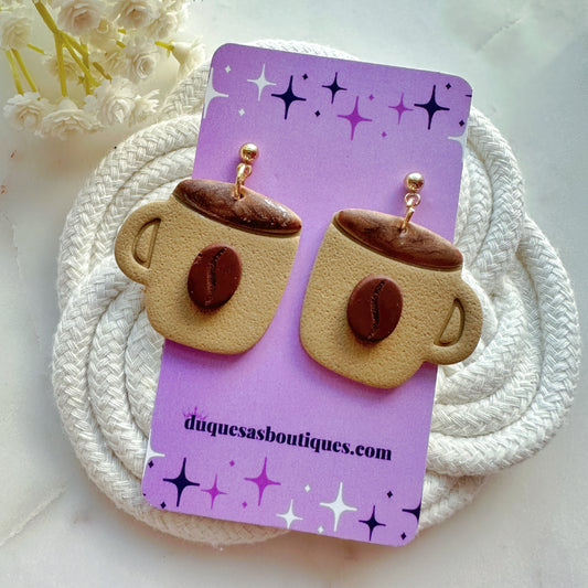 My Coffee Cup Dangle Earrings