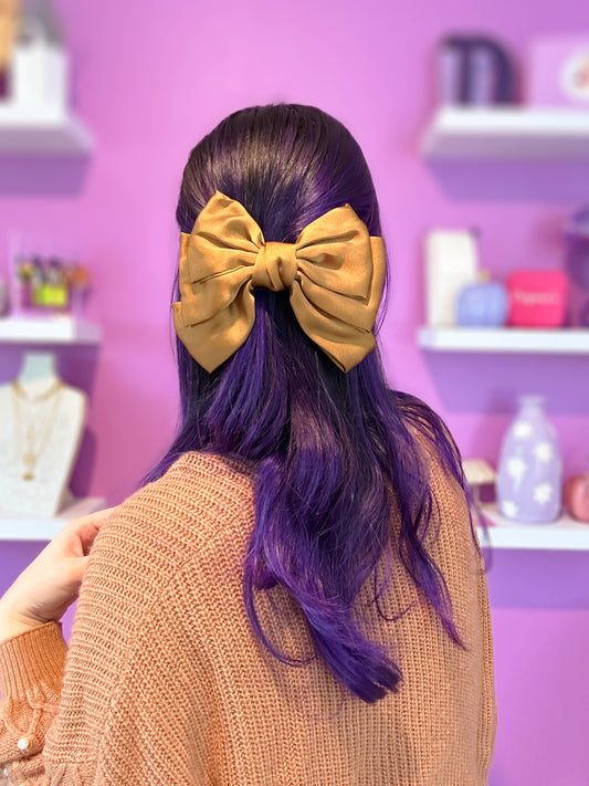 Latte Hair Bow