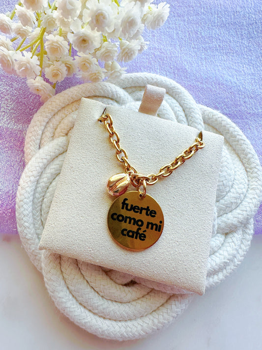 Fuerte Como Mi Café Chain Necklace