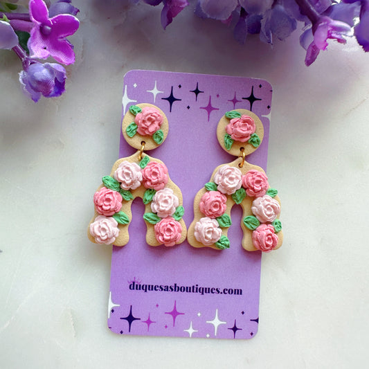 Roses Arches Dangle Earrings