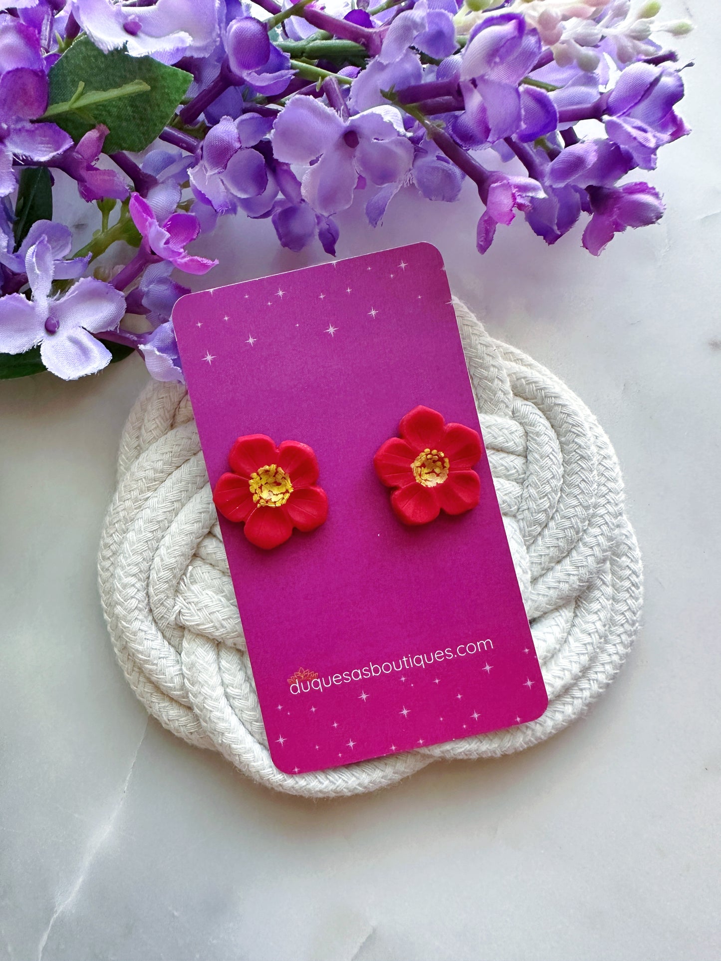 PRE ORDER Small Magas Rojas Stud Earrings