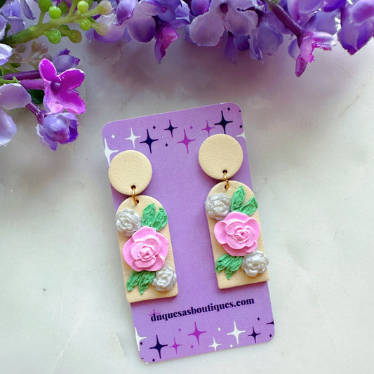 Lovely Roses Dangle Earrings