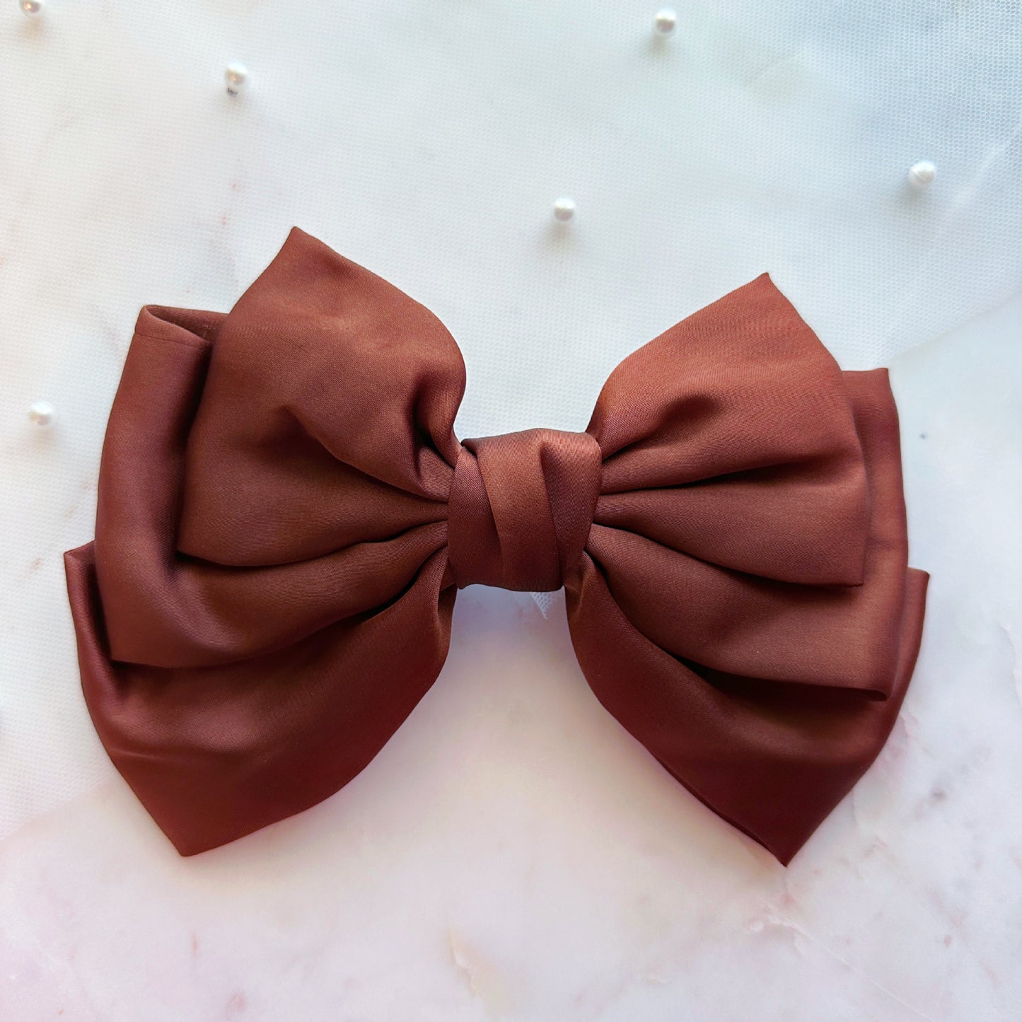 Mocha Hair Bow