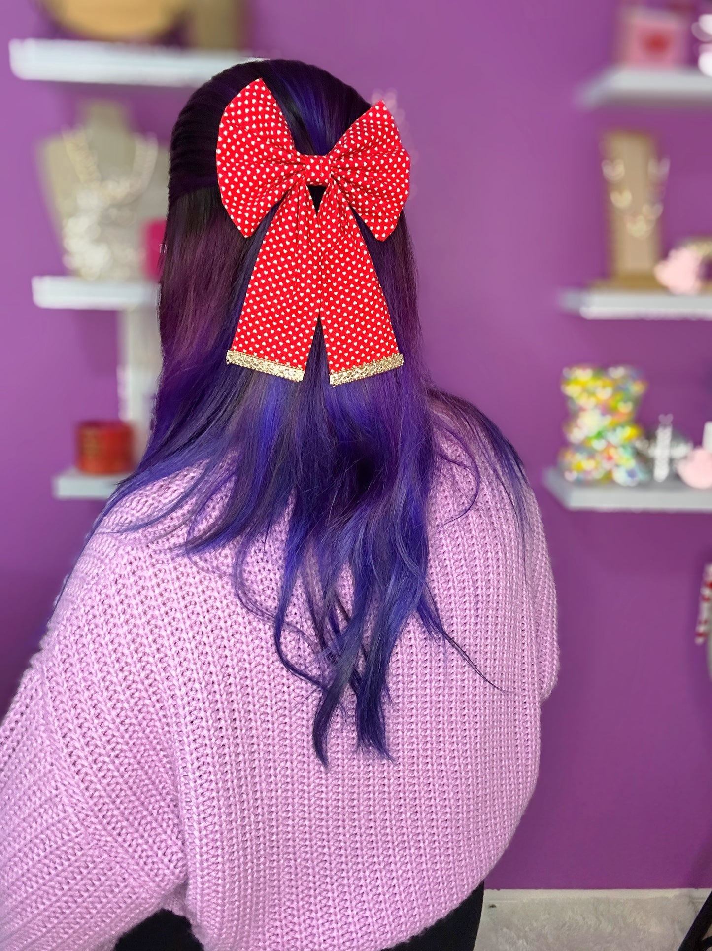 Lots Of Love Large  Hair Clip Bow