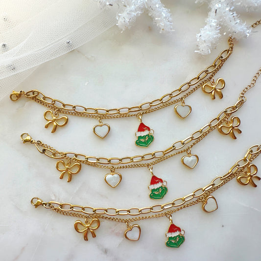 Grinchmas Chain Adjustable Bracelet