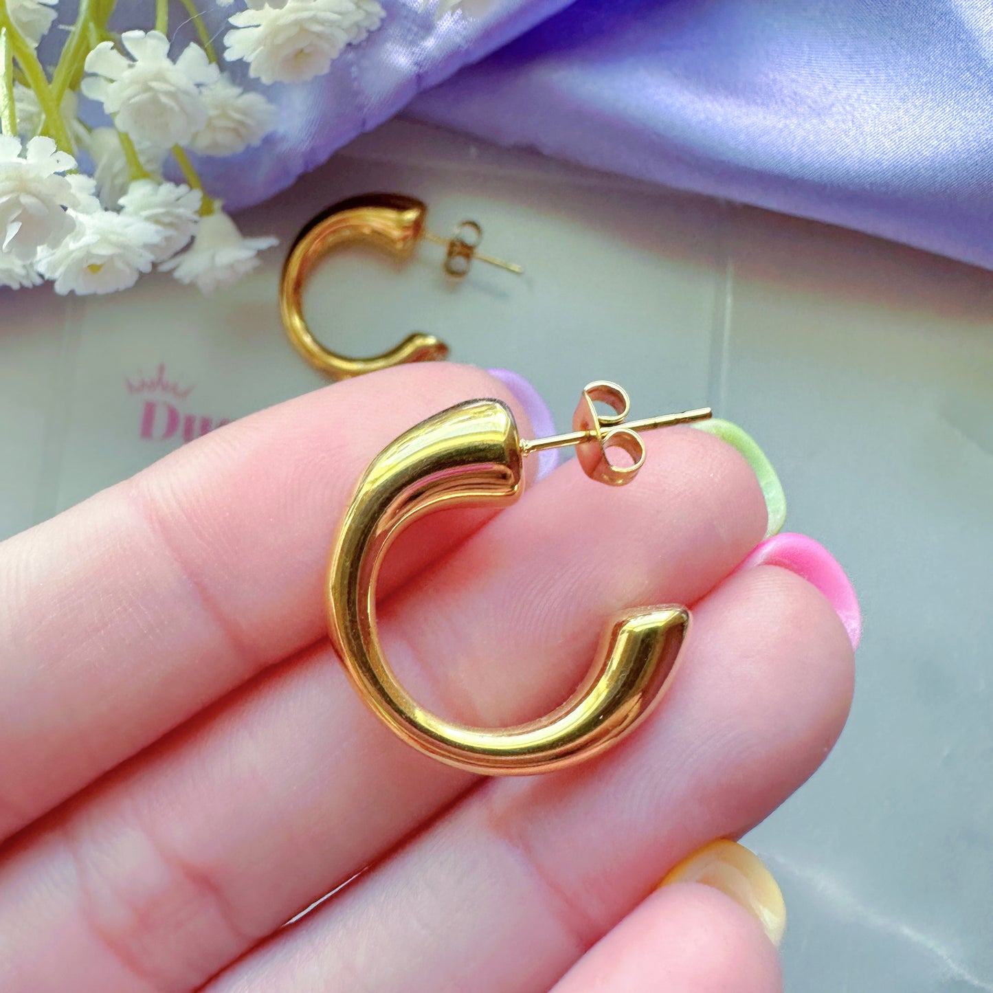 Retro Hoop Earrings