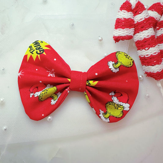 The Grinch Hair Bow