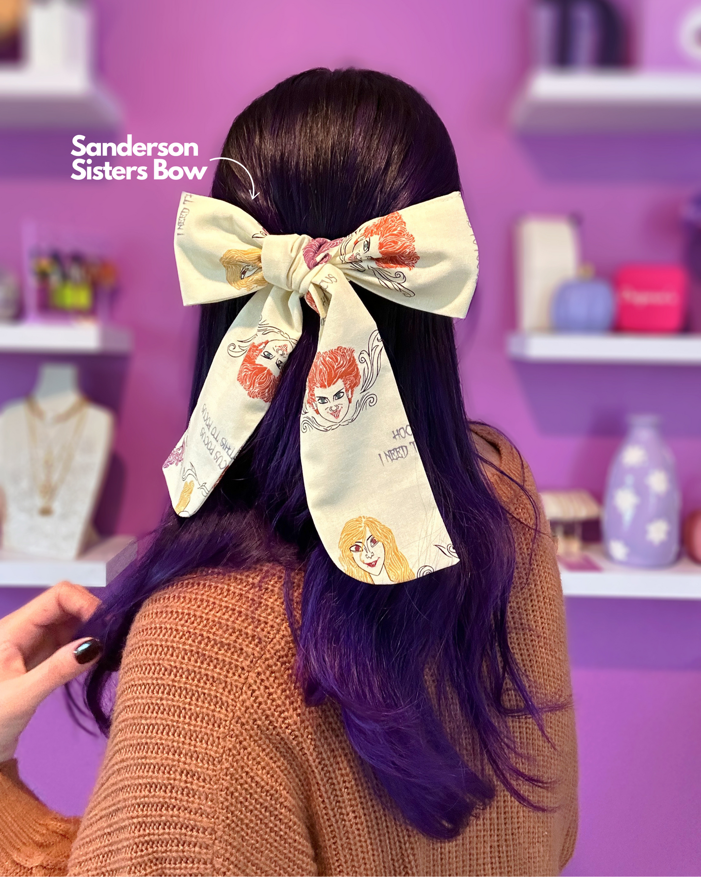 Sanderson Sisters Large Hair Clip Bow