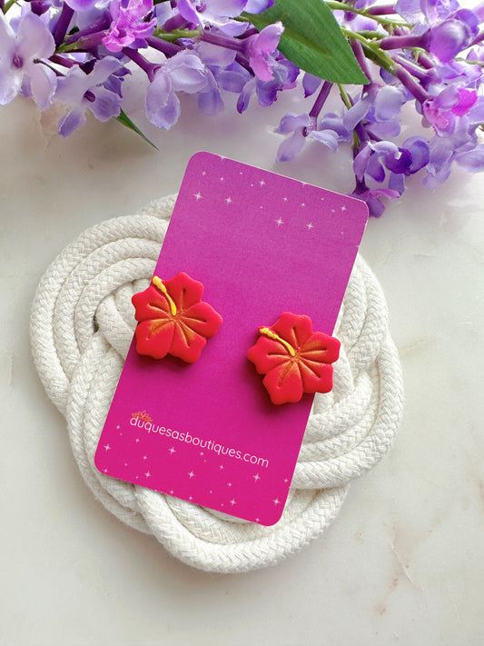PRE ORDER Amapolas Rojas Stud Earrings