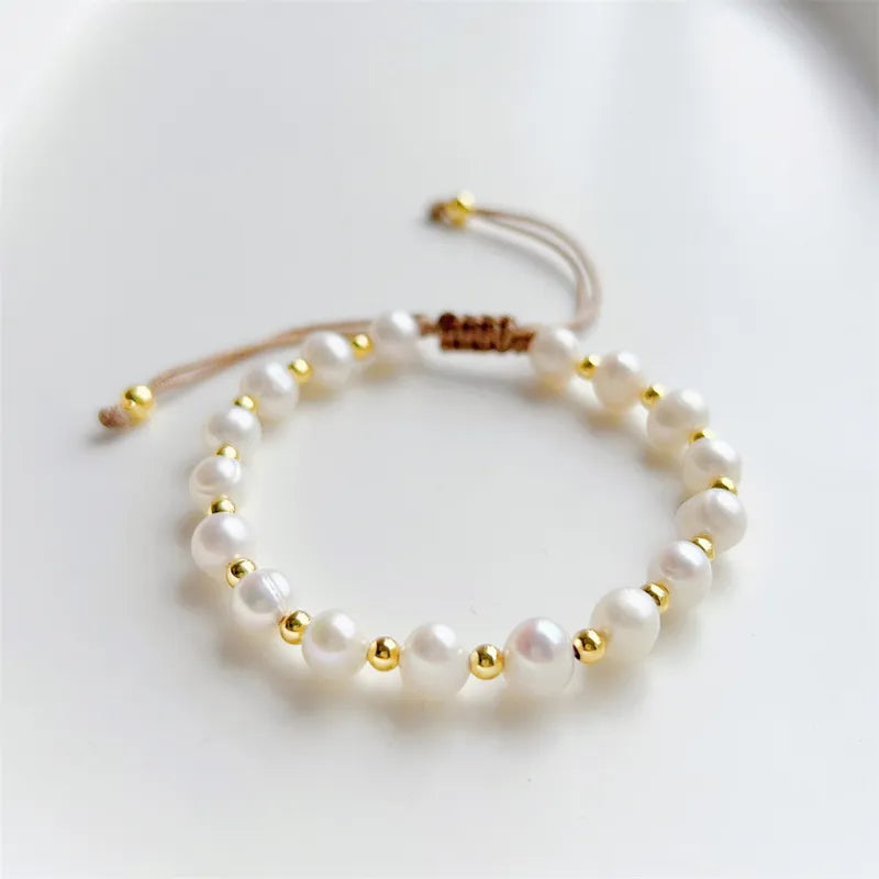 Small Pearls Adjustable Bracelet