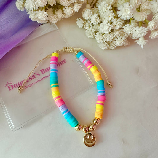 Be Happy Multicolor Adjustable Bracelet