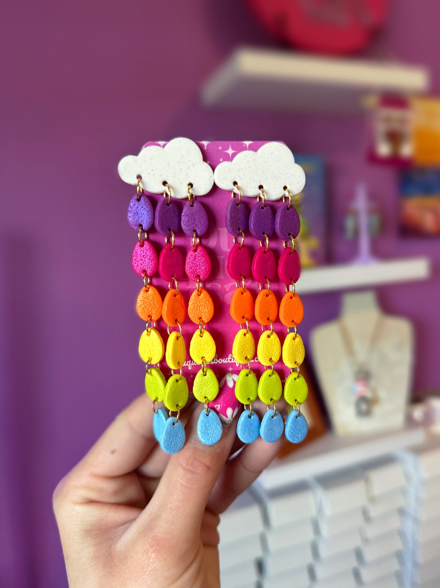 Tormenta de Colores Dangle Earrings
