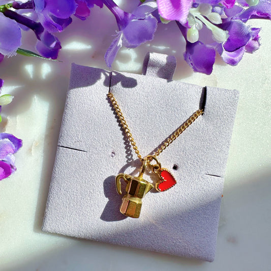 La Greca de la abuela Stainless Steel Necklace
