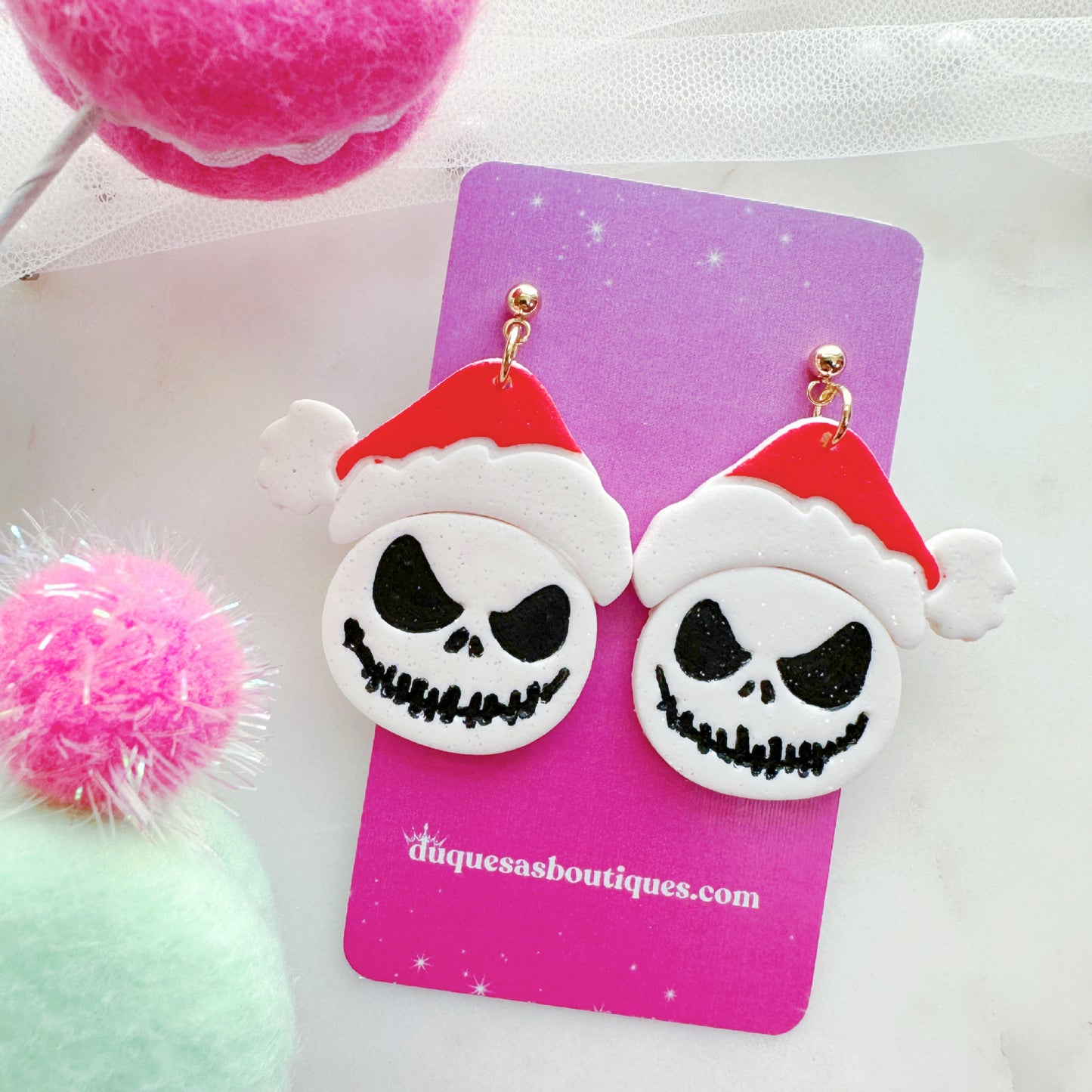 Jack Skellington Dangle Earrings