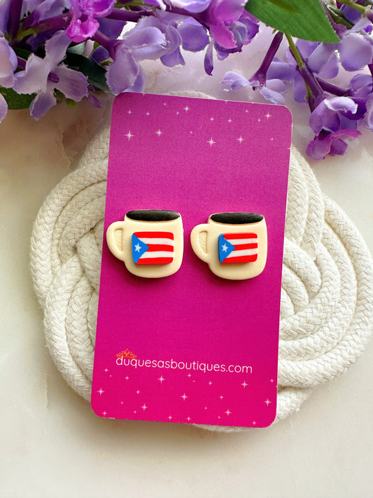 PRE ORDER Café Puya De P.R Stud Earrings