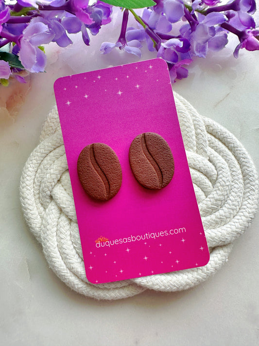 PRE ORDER Café Boricua En Grano Large Stud Earrings
