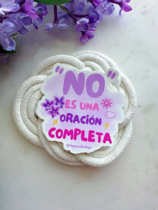 No Es Una Oración Completa Premium Sticker
