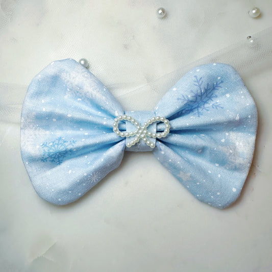 Snowflakes Hair Bow