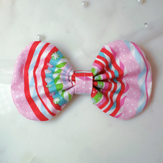 Pastels Candy Cane Hair Bow