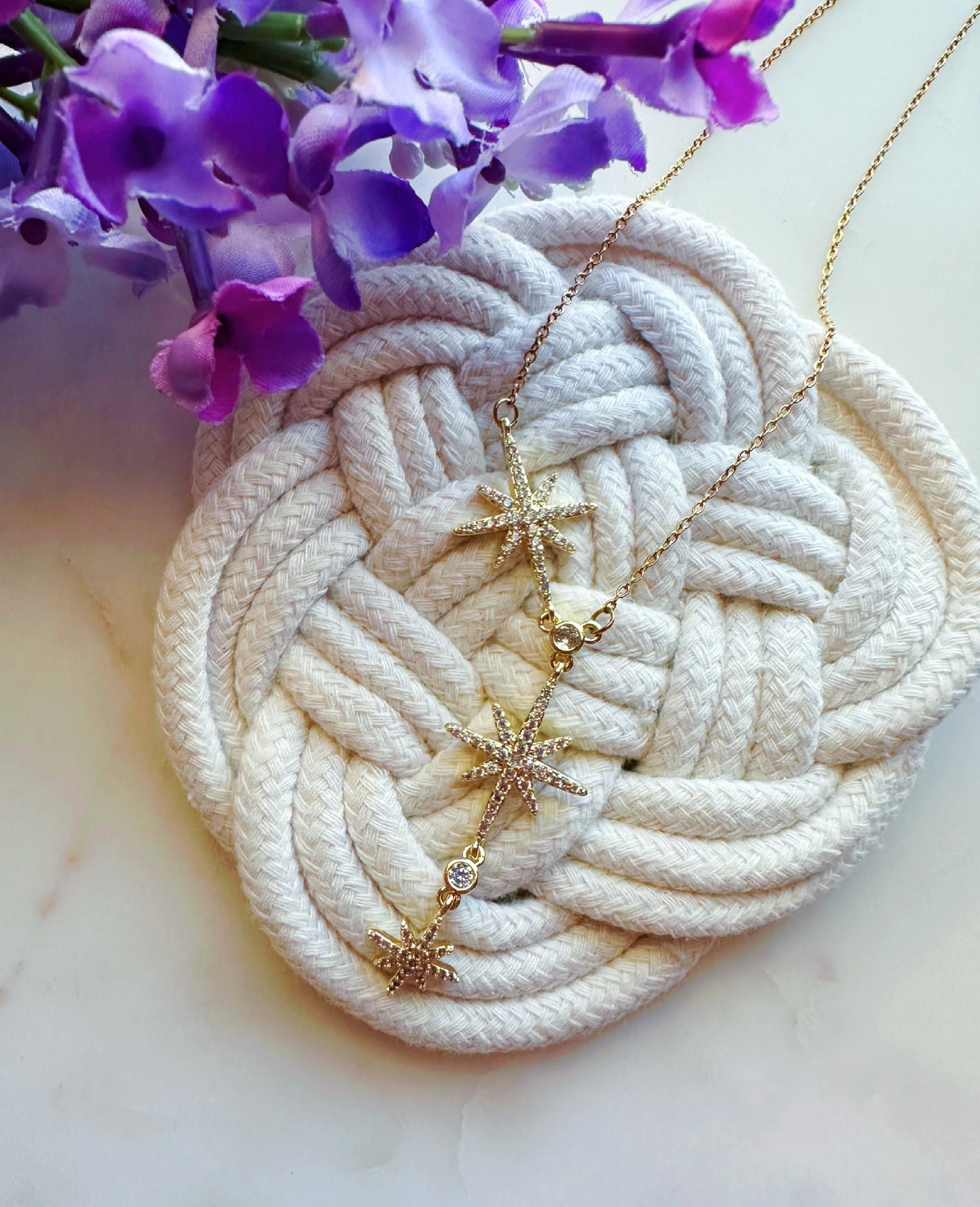 PRE ORDER Tres Estrellas del Camino Stainless Steel Necklace