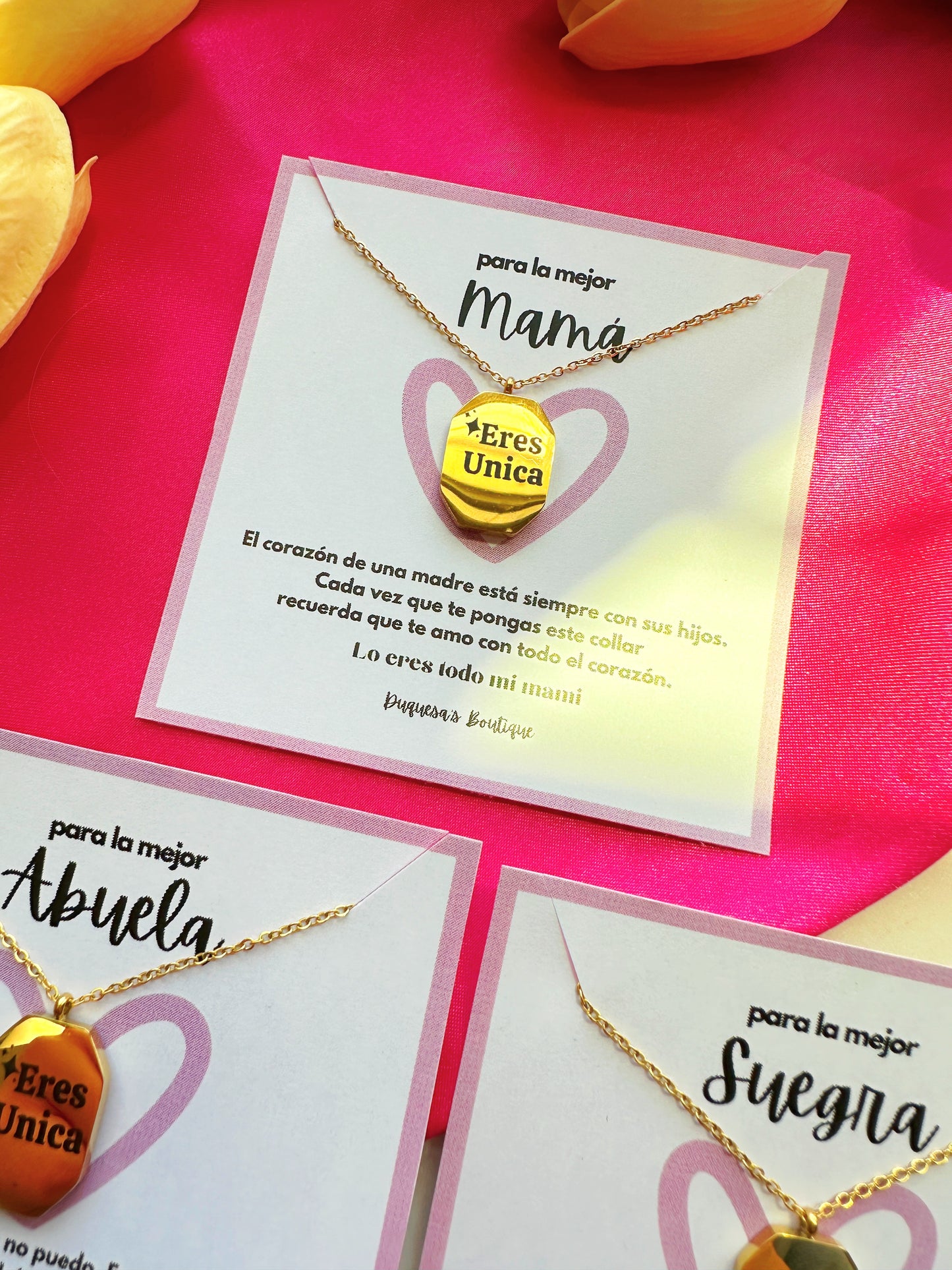 Reversible "Eres Unica"  Necklace