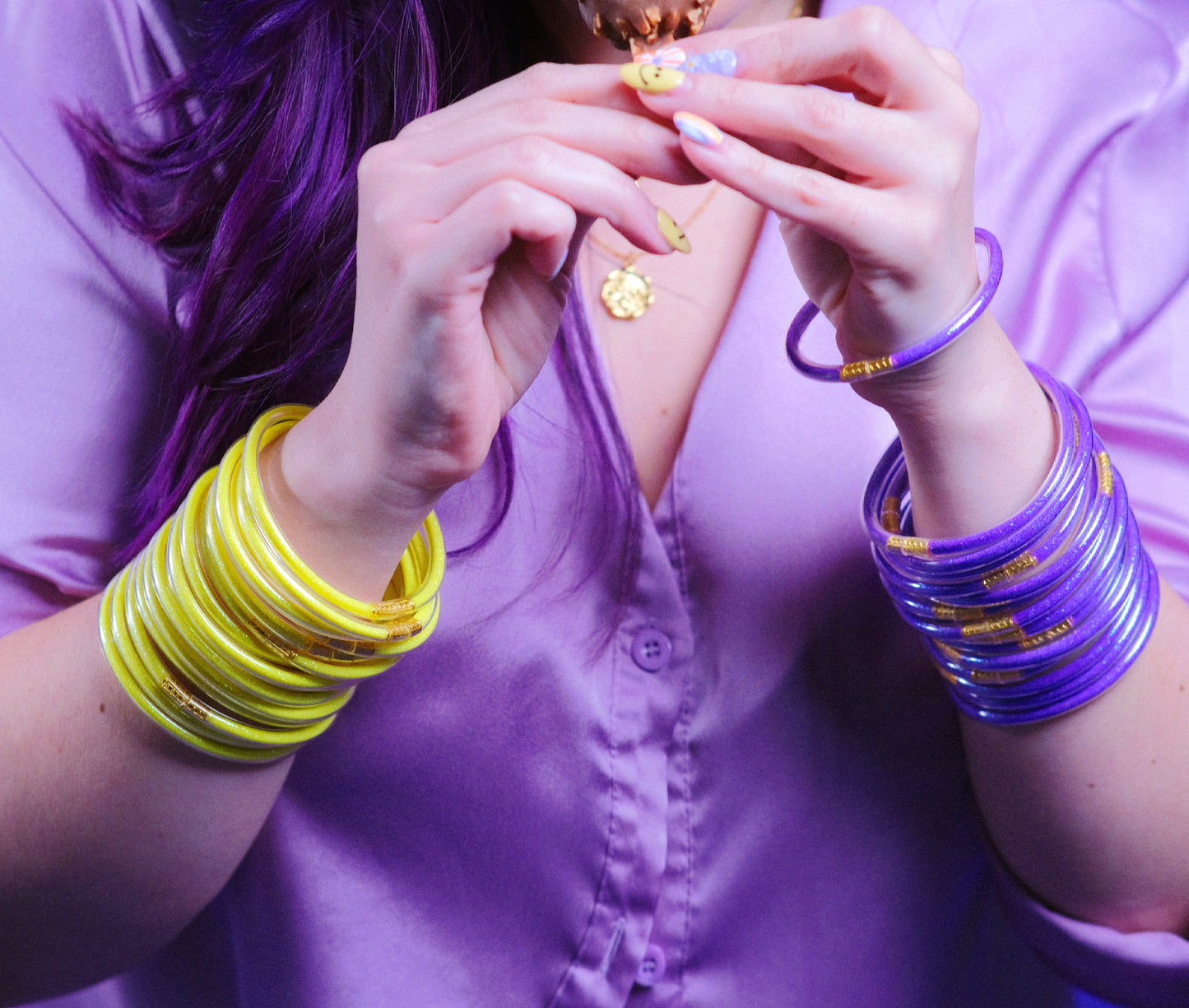 jelly bangles, yellow jelly bangles, yellow bracelets