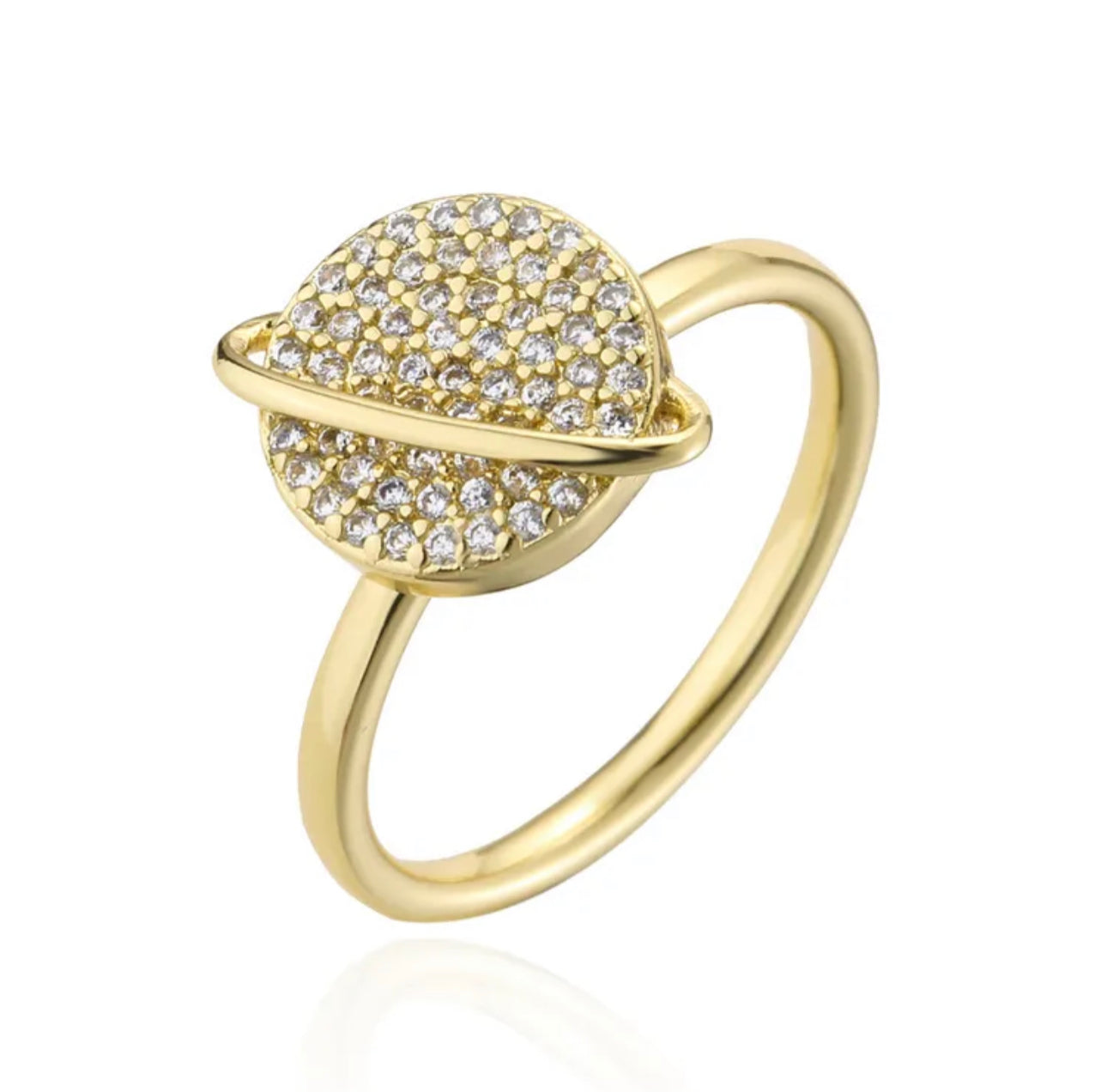 Saturn Fidget Cooper 18k Gold Plated Ring